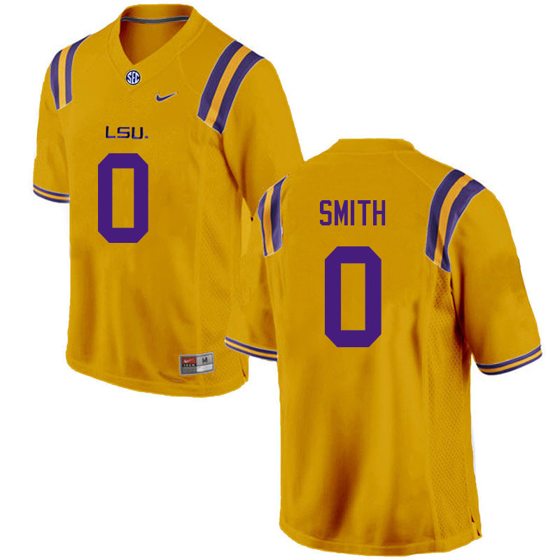 Men #0 Maason Smith LSU Tigers College Football Jerseys Sale-Gold - Click Image to Close